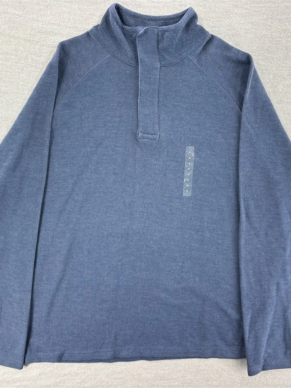GAP Men's Navy Half-Placket Pullover Sweatshirt